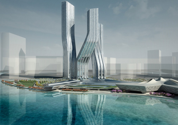  Signature Towers, Dubai - © Courtesy of Zaha Hadid Architects 